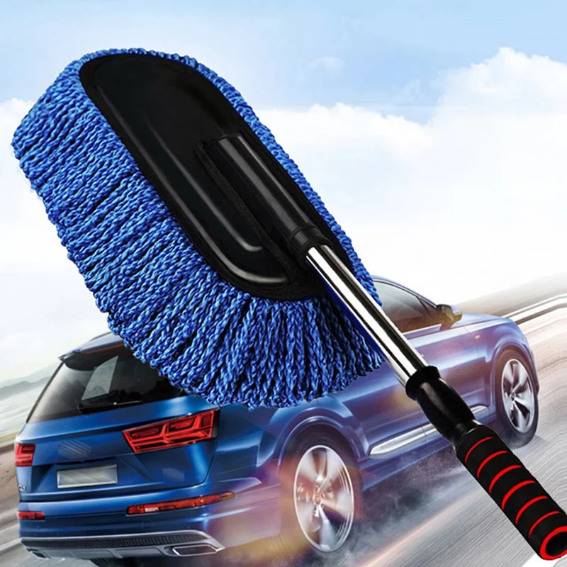 

Car Wash Telescoping Long Handle Duster Car Cleaning Brush Washer Sponge Car Care Cleaning Mop Styling Auto Accessories Supplies