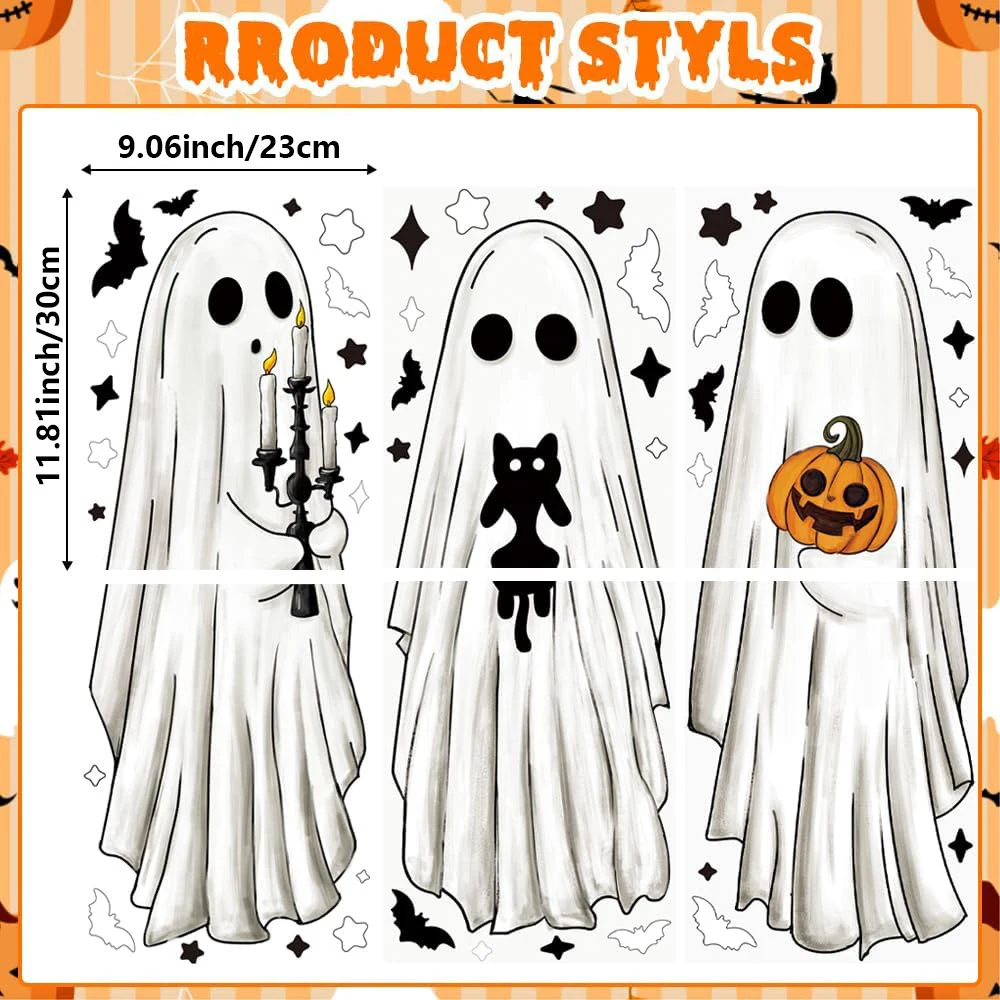 

Наклейки на окно Хэллоуин 3 листа