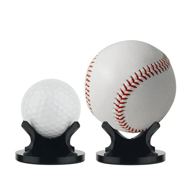 Support de petites balles en acrylique transparent, multi-usages,  présentoir de Baseball, support de stockage de balles de sport, support  antidérapant, 2 pièces
