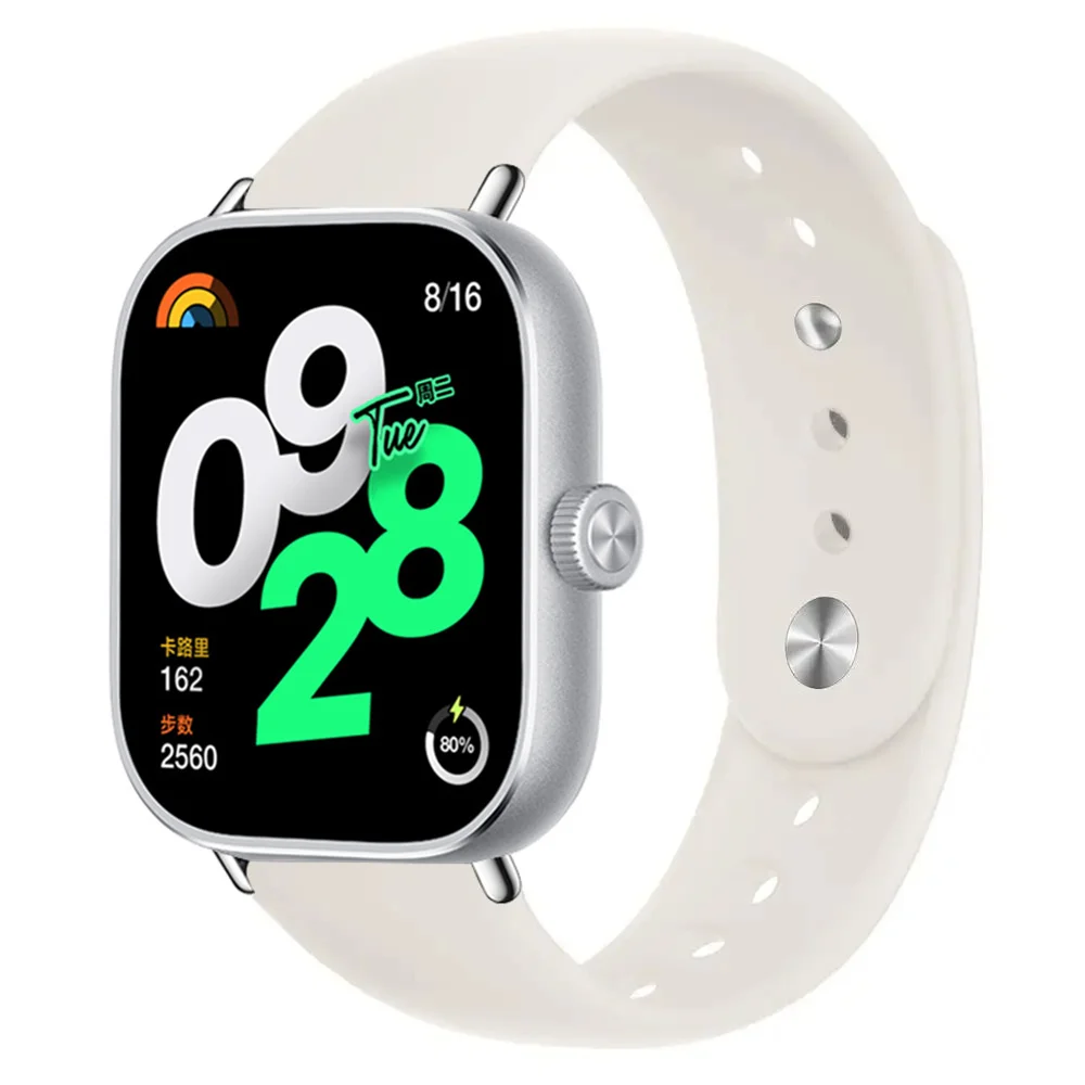 Ремешок силиконовый для Xiaomi Redmi Watch 4 сменный спортивный браслет Miband 8 pro