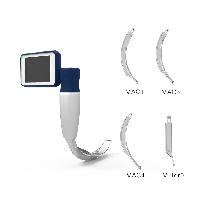 BESDATA портативный одноразовый видео ларингоскоп с 4 лезвиями