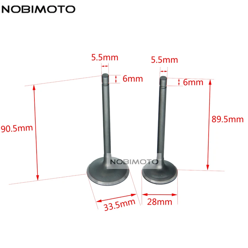 CG250cc CG250 250CC впускной клапан выхлопной клапан для 250CC ATV Quad внедорожник Мотоцикл Go Kart UTV SSV