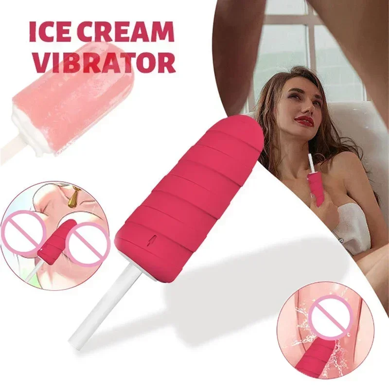 Мороженое фаллоимитатор для клитора вагинальный соска секс-игрушки мужчин и
