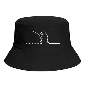 La Linea Fishing  Bucket Hat Polyester Men Women Fisherman Hat Customized Sunshade Hiking Caps