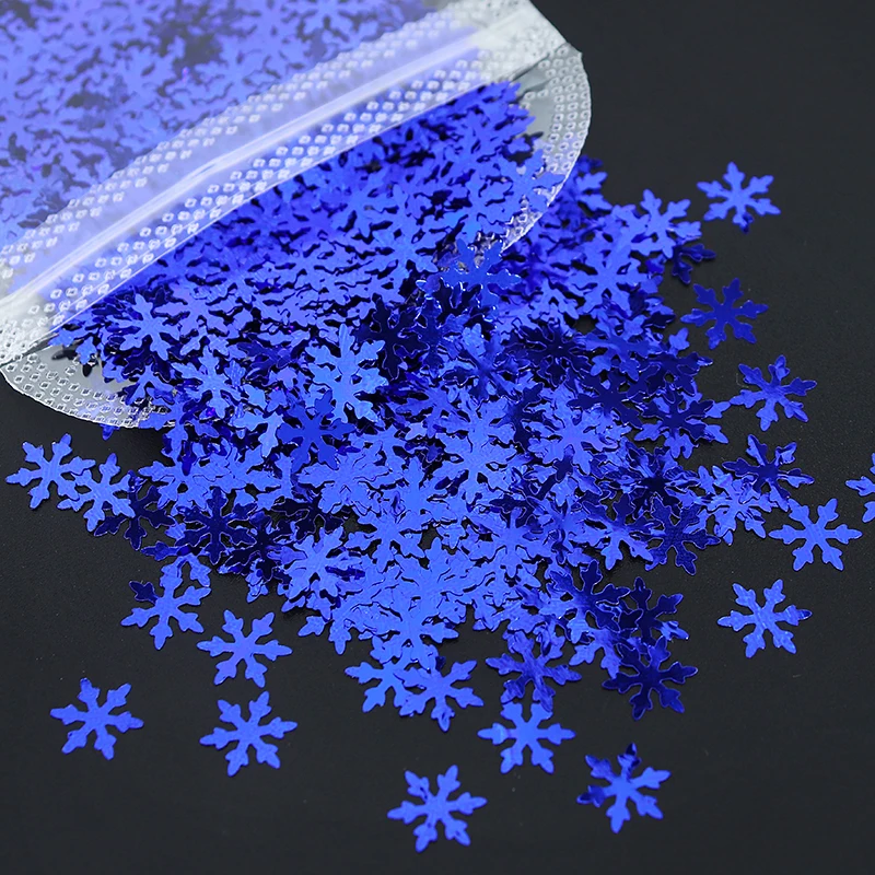 Winter Resin Filling Snowflake Epoxy Resin Sequins Christmas Silicone Mold Filler Pigments Nail Art Glitter Flakes Handmade DIY