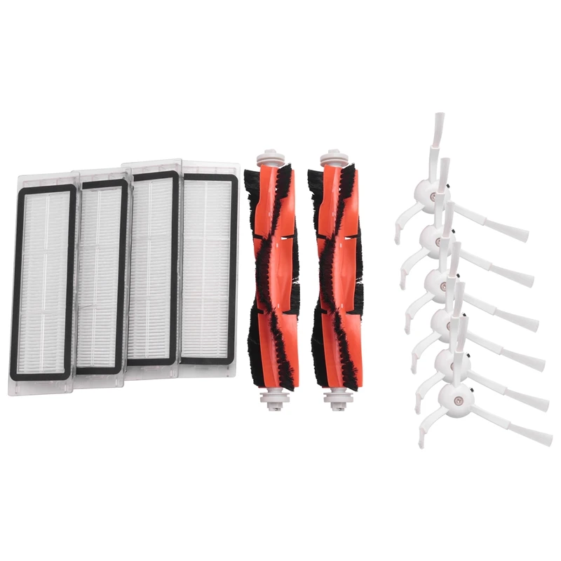 Запчасти для робота-пылесоса Xiaomi 2 Roborock S50 Mi 6 боковых щеток 4 Hepa-фильтра и главных