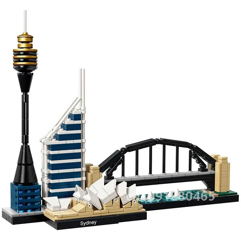 Пары строительных блоков New York London Dubai Lanmark City Skyline 21052 21044 21028 21034 21032 21027 набор