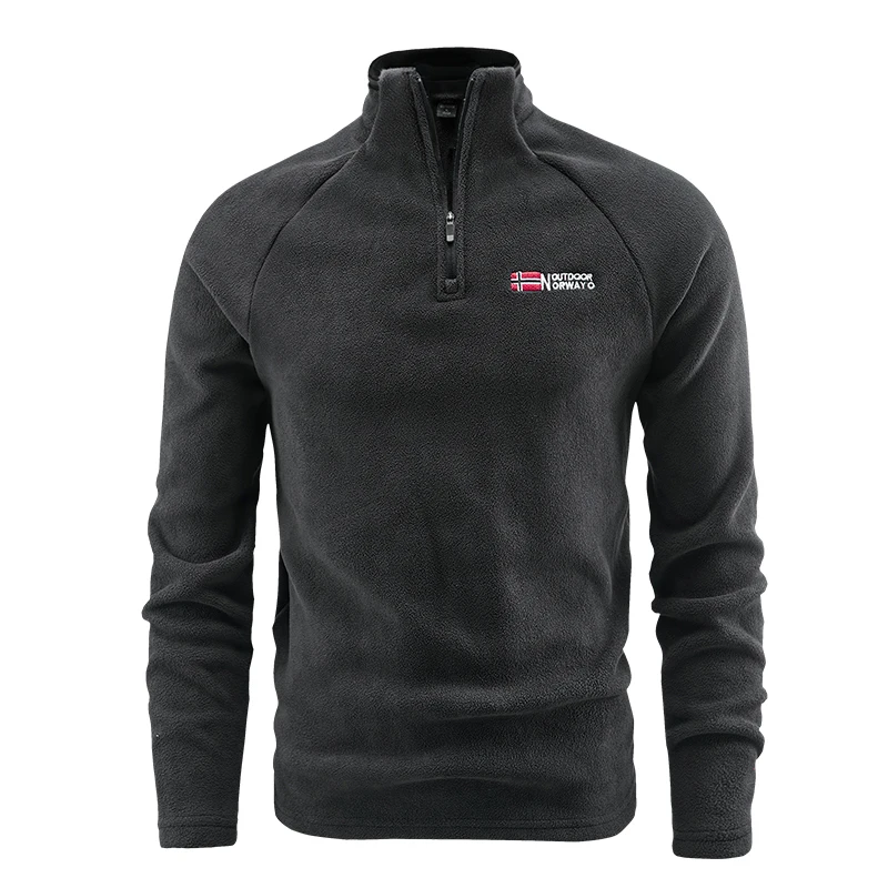 Весенне-осенние мужские флисовые куртки Polartec уличный мужской пуловер на молнии