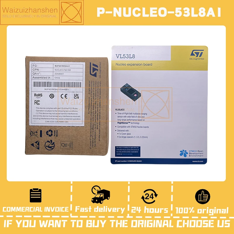 Плата P-NUCLEO-53L8A1 с переплетом VL53L8CX