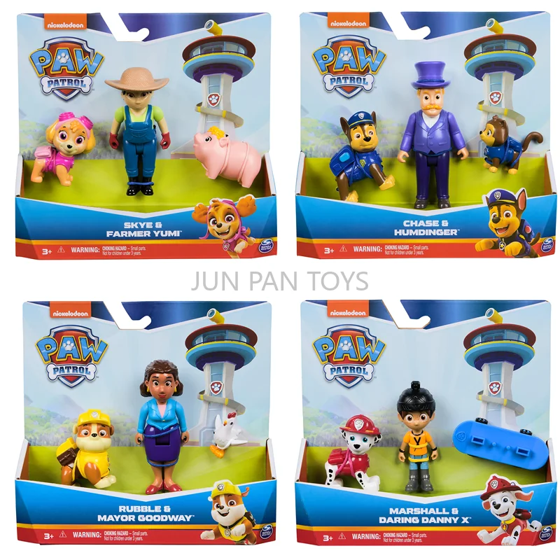 Фото Оригинальный набор фигурок героев PAW Patrol: Чейз, Скай, Маршалл, Рабл, Киттен, Пиг, Чикен. Игрушки для ролевых игр для детей. №1