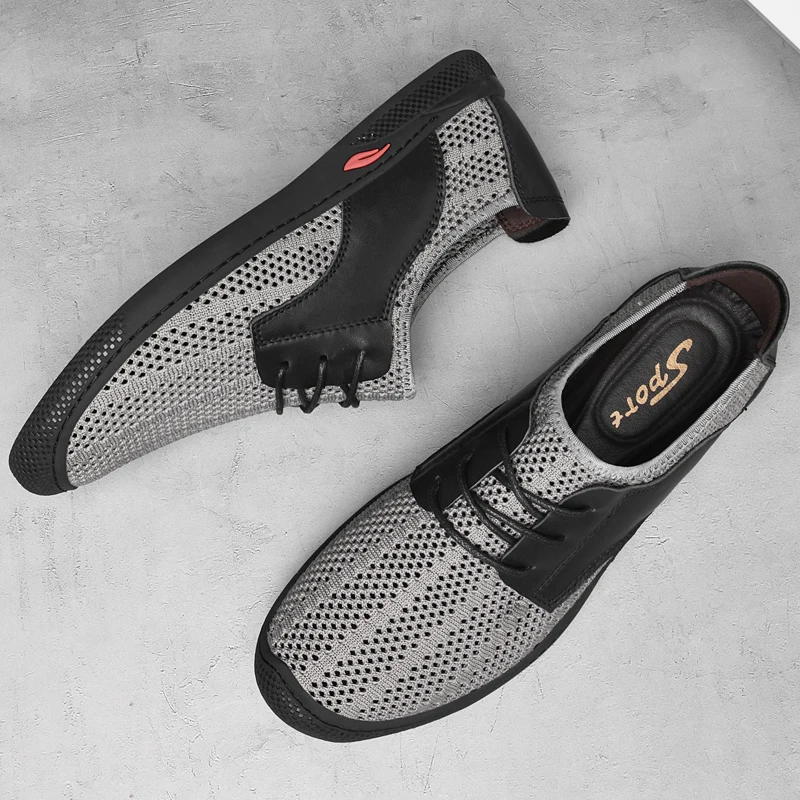 

Lightweight Men Casual Shoes Comfortable Male Mesh Shoes Breathable Mens Loafers Summer Slip on Footwear Non-Slip Walking Shoes