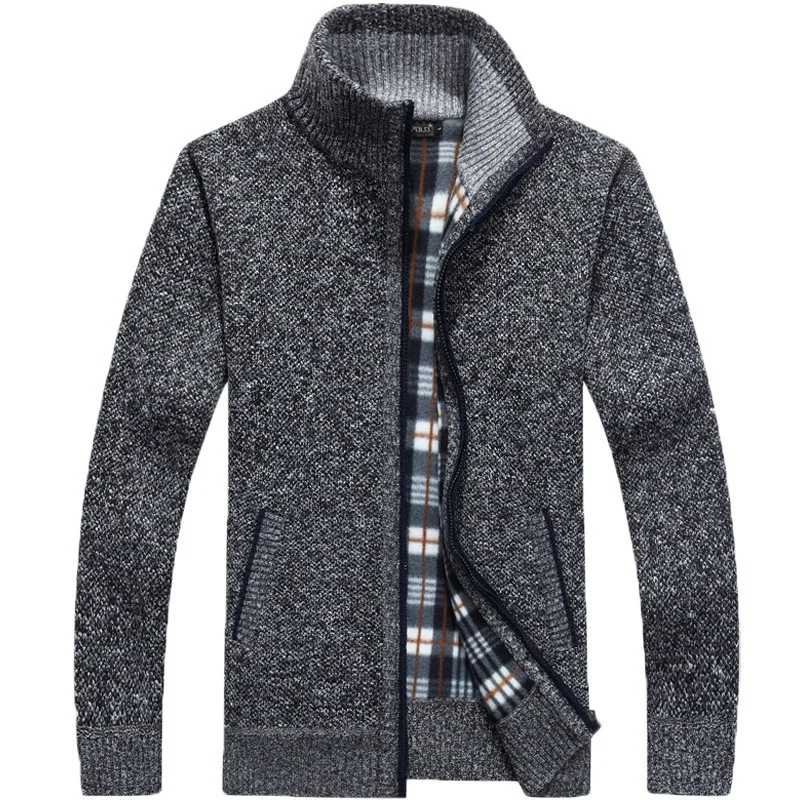 Men's Spring Jacket Fashion Sweater Male Autumn Thick Knitted Sweaters Pull Homme Brand Sweater Coat Long Sleeve Knit Cardigan