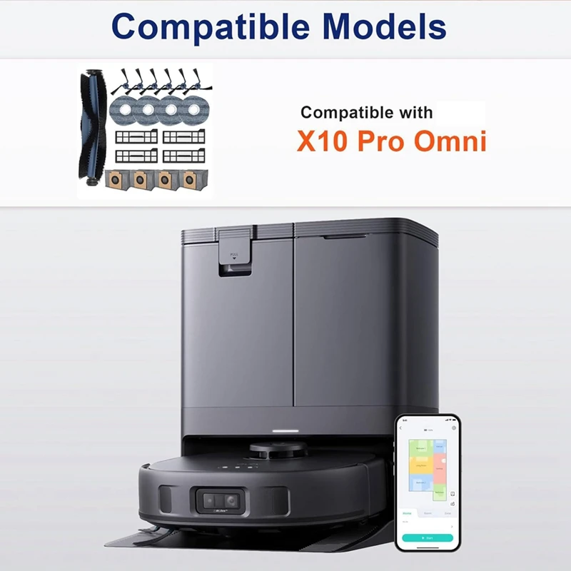 Для робота-пылесоса Eufy X10 Pro Omni основная боковая щетка фильтр Hepa швабра тканевые