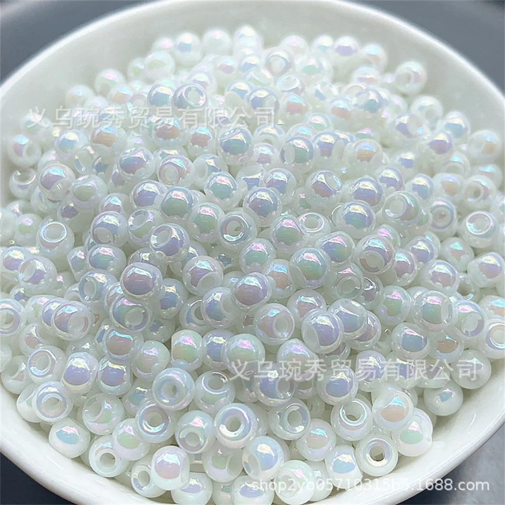 Сверхъяркий стеклянный бисер жемчуга макрона высокой яркости 4 мм