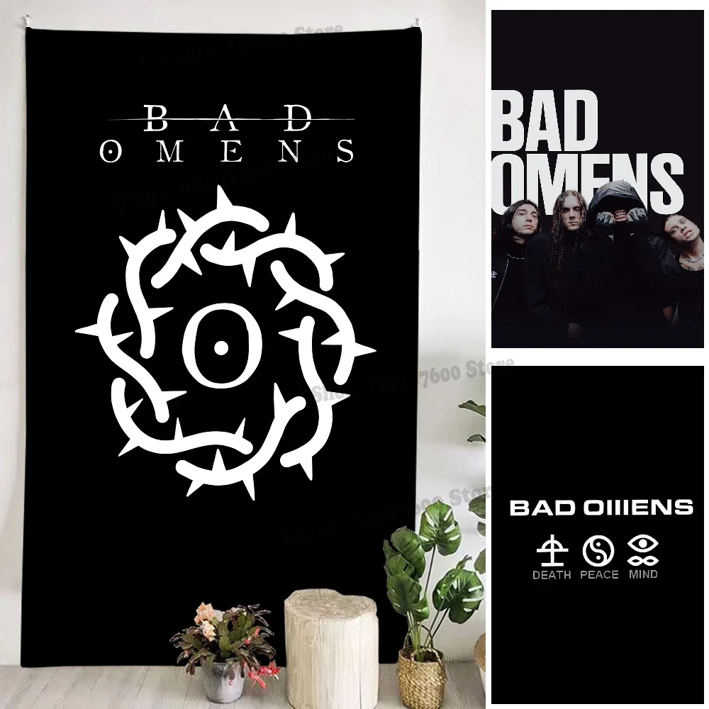 Гобелен B-Bad Omens Band из полиэстера