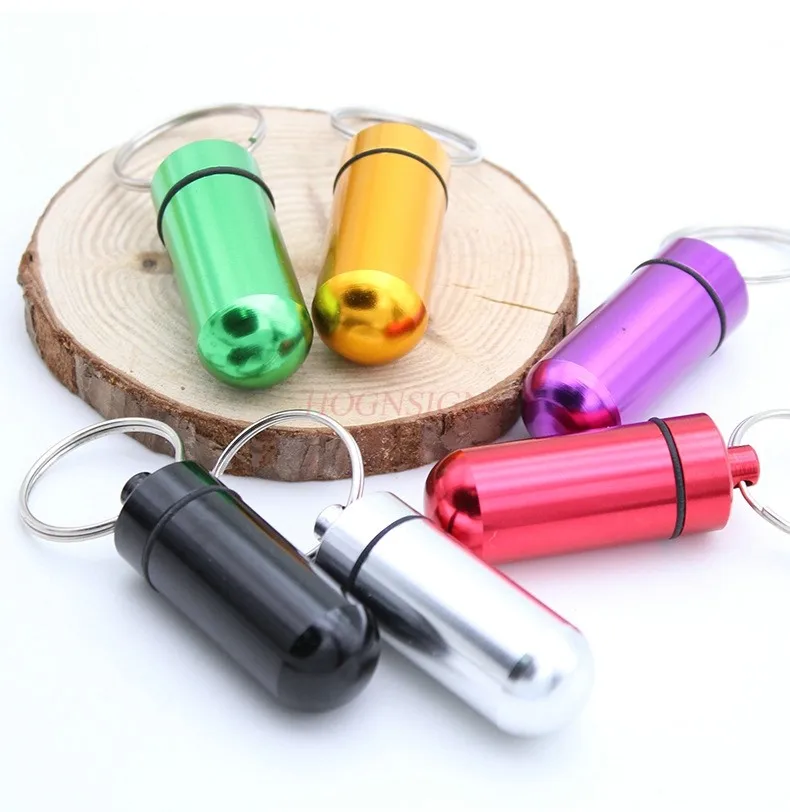 Портативная аптечка брелок из алюминиевого сплава подвесная бутылка