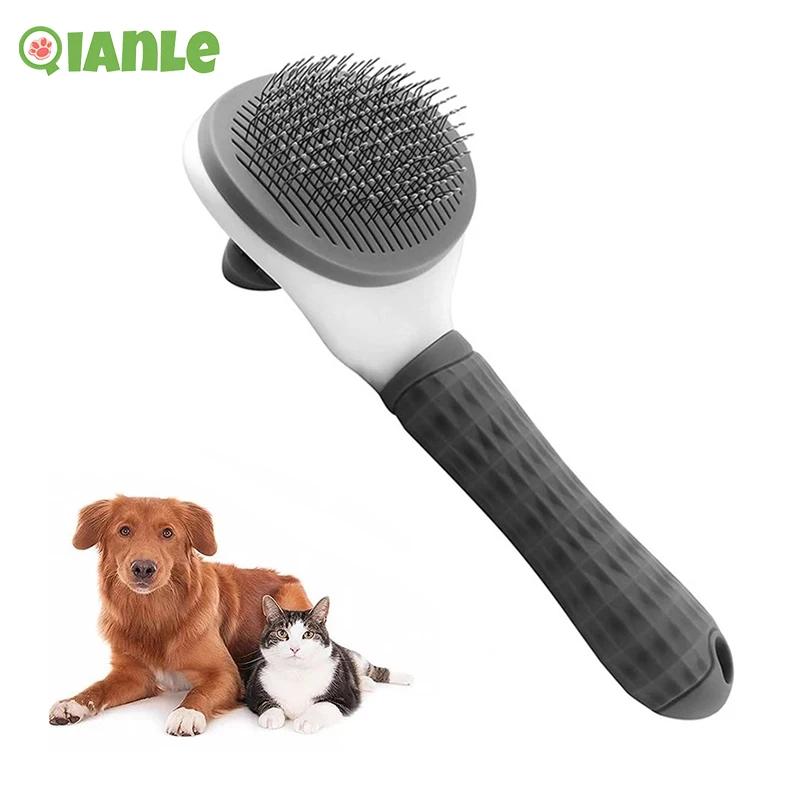 

Hair Removal Comb Self Cleaning Slicker Brush For Dog Cat Hair Brush Dog Hair Removal Comb Pet Groomer Cepillo Para Gato