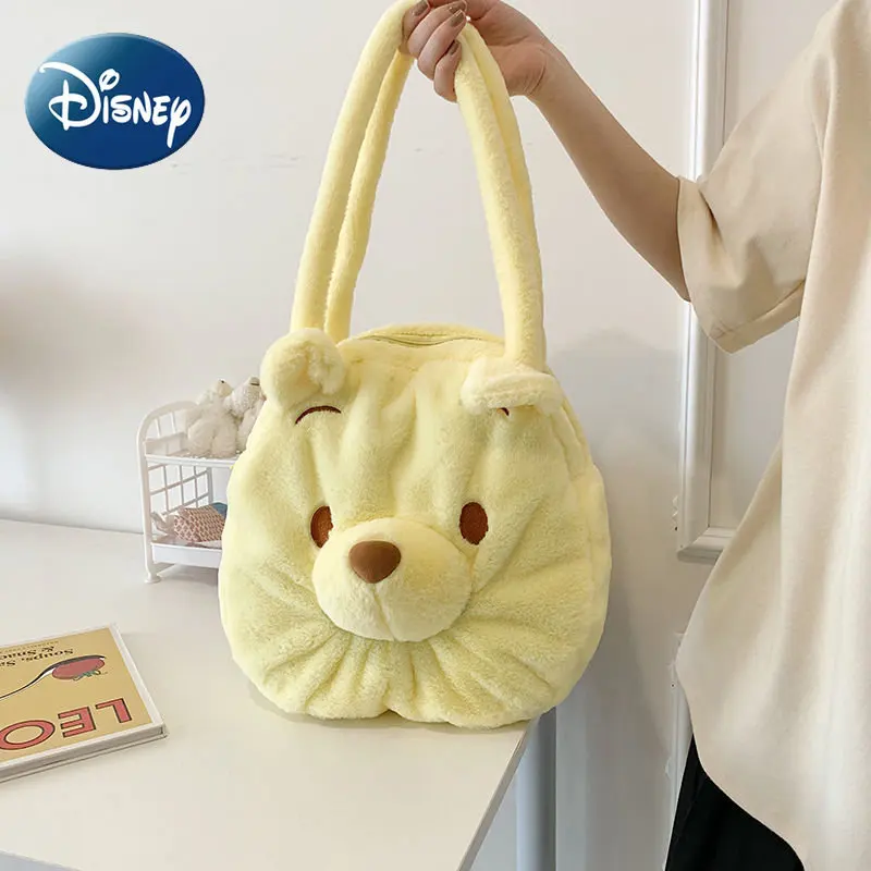 Disney Pooh Bear Crossbody Bag for Female Cute Casual Large Capacity Shoulder Bag Purses and Handbags