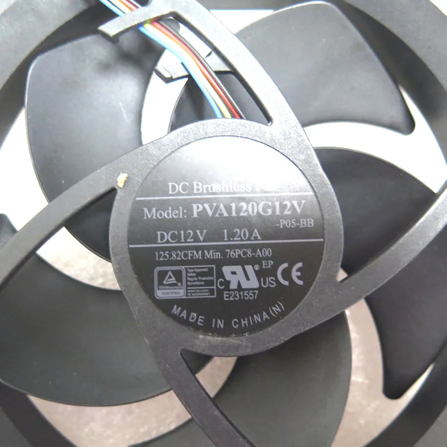 076PC8 76PC8 Вентилятор охлаждения для DELL XPS 8940 8950 8960 76PC8-A00 PVA120G12V-P05-BB Совместимый