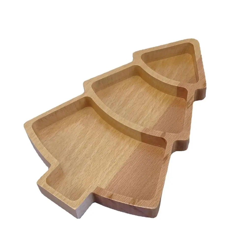 Елочная тарелка для закусок конфеты закуски сервировочное блюдо десертов поднос