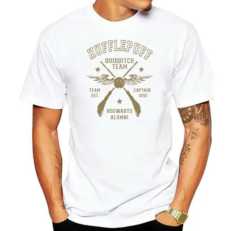 

100% cotton O-neck printed T-shirt HufflePuff Quidditch Team Captain T-Shirt