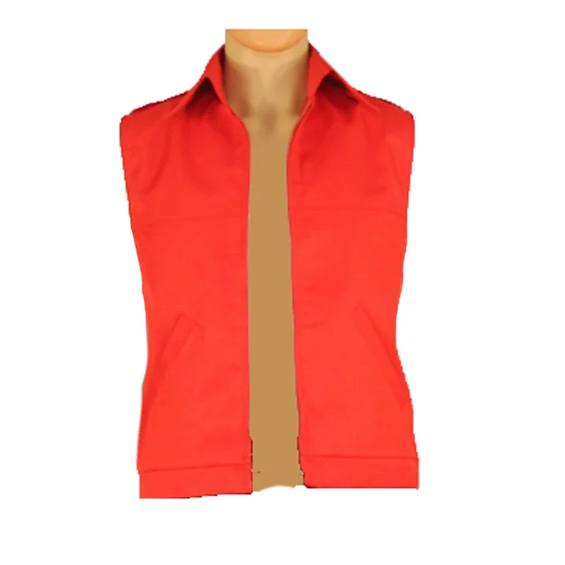 Косплей King of Fighters Fatal Fury Терри Богард куртка красный жилет без рукавов цилиндр для