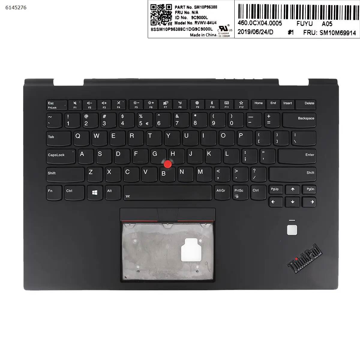 

US Laptop Keyboard for Lenovo ThinkPad Carbon X1 yoga 2017 Gen 2 Upper Palmrest Case Without touch