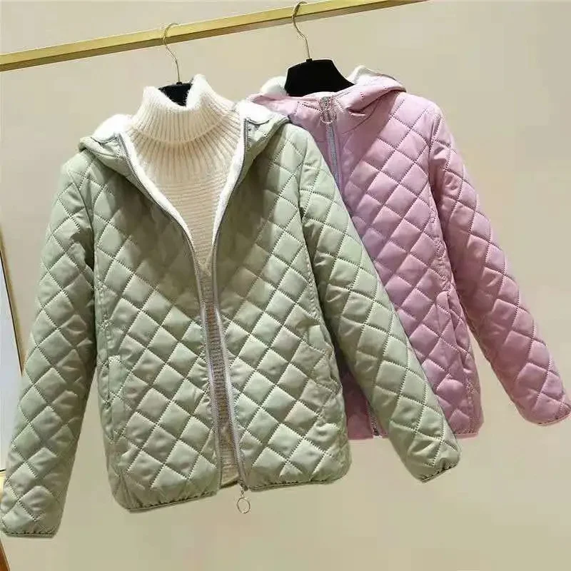 

2023 New Winter Women Parkas Lamb Ｗool Down Cotton Jacket Female Long Sleeve Warm Jackets Windproof Parka Portable Outerwear