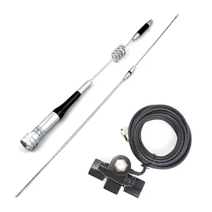 Алмазная мобильная антенна, бриллиантовая вспышка UHFVHF + Нержавеющее крепление для автомобиля, фотоэлемент с кабелем 5 м для детской, автомобильное двустороннее радио