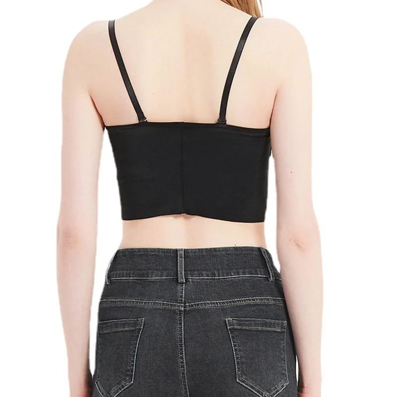 HaleyChan Strapless Chest Binder Underwear for Women's Tomboy Trans Lesbian Transgender FTM Crop Top Women Tube Tops Crop Top
