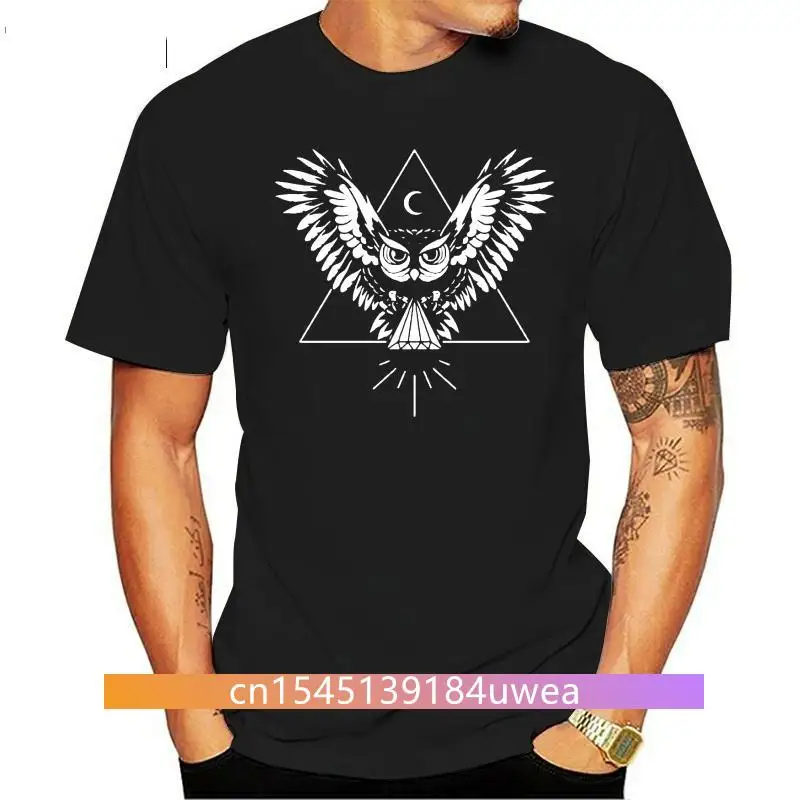 Owl Mystic Wise Animal Illuminati Diamond Pyramid T-shirt