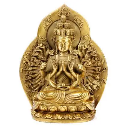 

Open Light, pure copper, a Buddism godness Guanyin, Avalokitesvara, crafts, Guanyin Bodhisattva, Buddha statue~