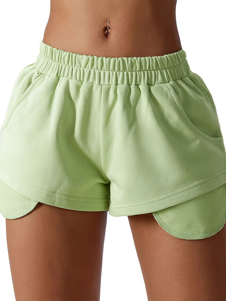 Loose Casual Sports Sweater Shorts Women's Summer All-match Quick-drying Running Fitness Pants Dance Yoga Shorts Women Clothing