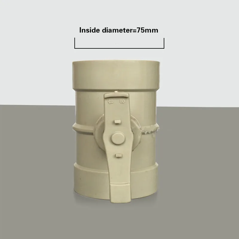 

Ручной пластиковый воздушный клапан ОВКВ, клапан 50/63/75/90/110/160/200 мм для подачи объема, клапан воздуховода из АБС-пластика, газовый клапан вентиляционной трубы