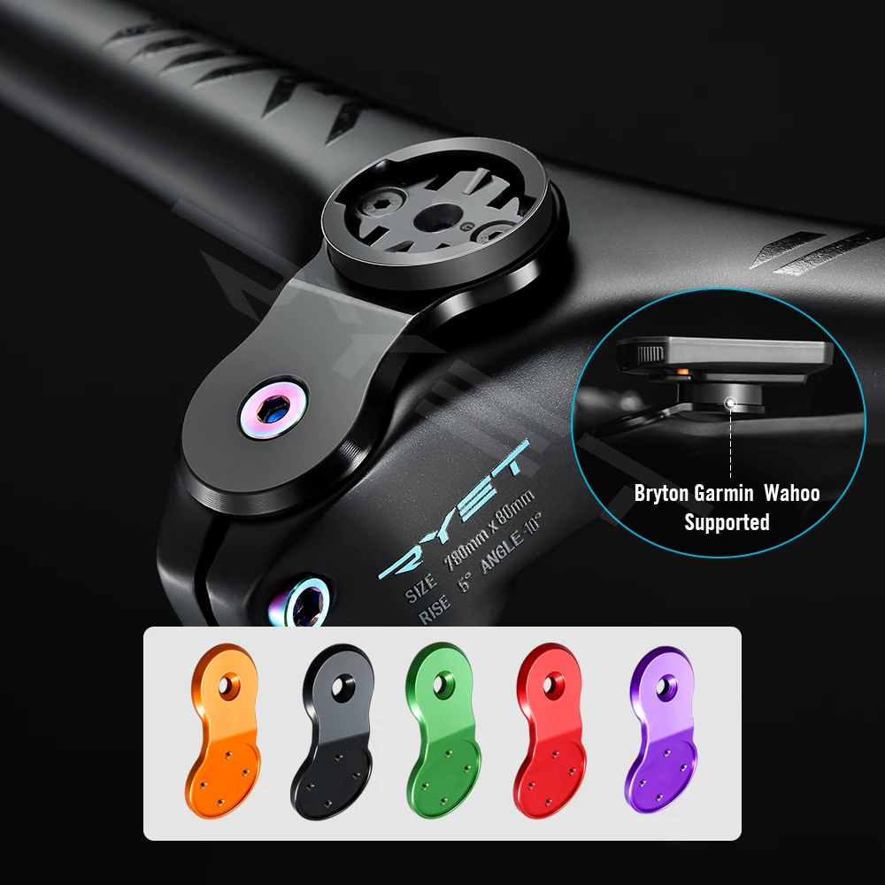 

Ryet Bicycle Stem Extension Computer Mount Odometer Speedometer Stopwatch Holder Exterder Bracket Adapter For Garmin Edge GPS