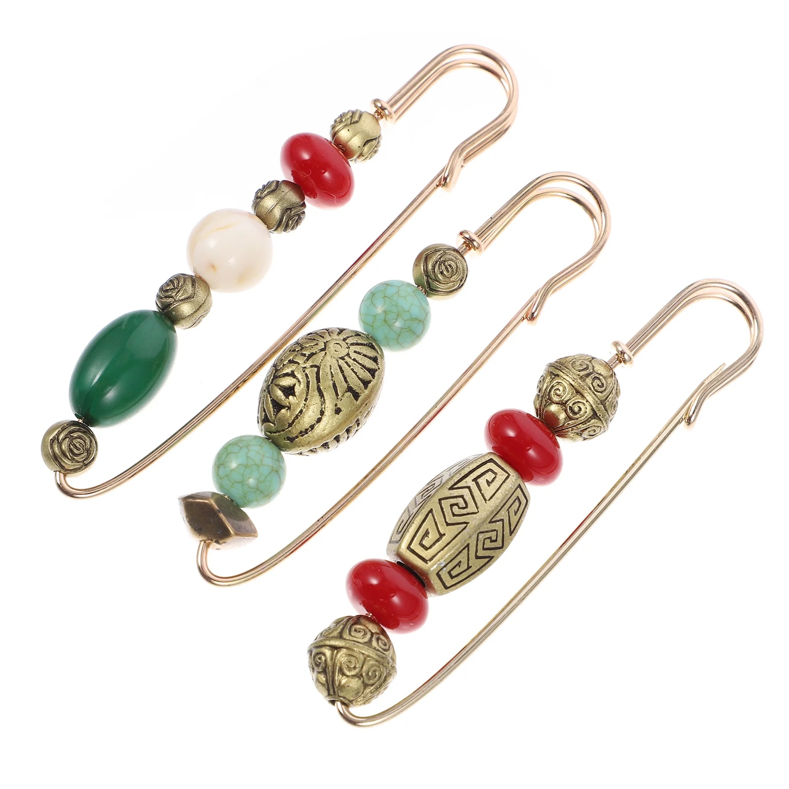 

Pin Brooch Safety Brooches Vintage Cardigan Waistclips Clip Lapel Shawl Collar Sweater Dress Button Scarf Para Mujer Ropa De