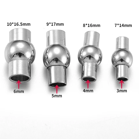 Металлические магнитные застежки для бижутерии W392, 5 шт
