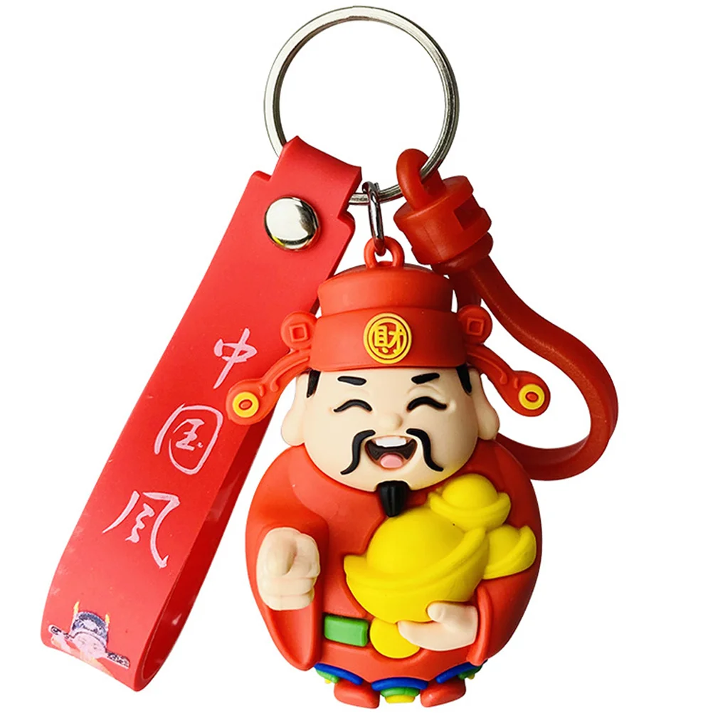 

Keychain Chinese Keyyear New Fortune Godwealth Christmas Bag Favors Party Lucky Luck Ring Decor Holder Stuffers Gift Good Money