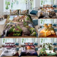 landscape waterfall 3d bedding set 23pcs duvet cover sets pillowcase soft bedspreads single double queen king size