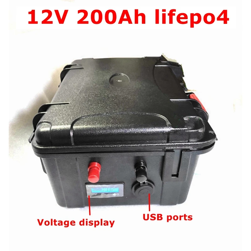 

BLN Lifepo4 12V 200AH батарея для литиевого феррофосфата BMS 4S 12,8 V 200Ah для аккумулятора энергии solare Caravan + зарядка