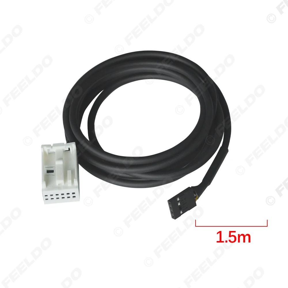 Автомобильный подлокотник FEELDO магнитола с интерфейсом AUX для Volkswagen Audi проводной