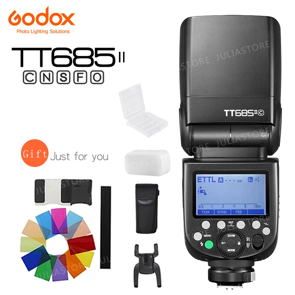 

TT685 C TT685II C Speedlite High-Speed Sync External TTL For Flash 1100D 1000D 7D 6D 60D 50D 600D 500D