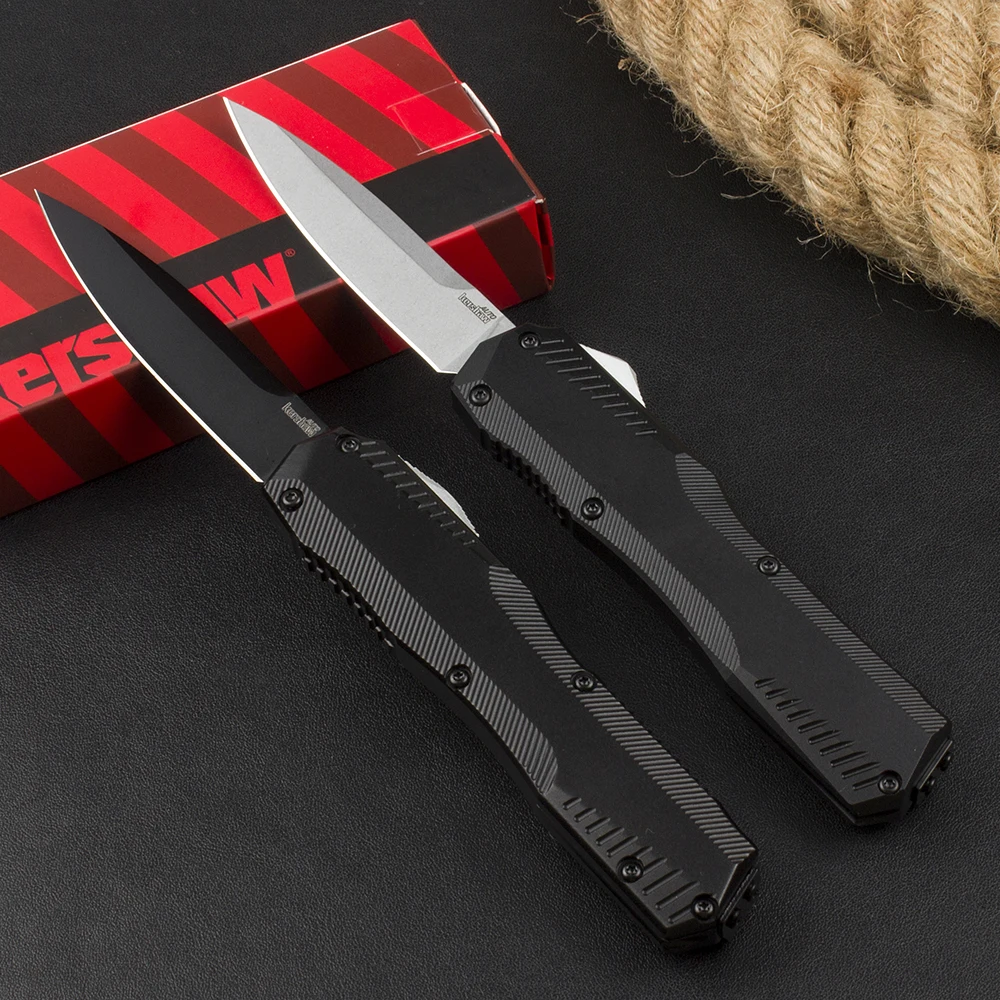 

Kershaw 9000 AU/TO Folding Pocket Knife CPM-20CV Stonewashed Blade Aluminum Handle Reversible Tactical Hunting Survival EDC