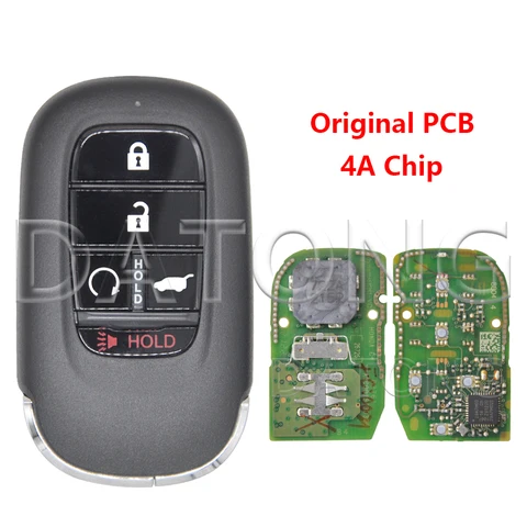 Оригинальная печатная плата Datong World 4A, чип 313,8 МГц 434 МГц, рекламная карта, Автомобильный ключ дистанционного управления для Honda Civic Accord Odyssey CRV 2022 2023
