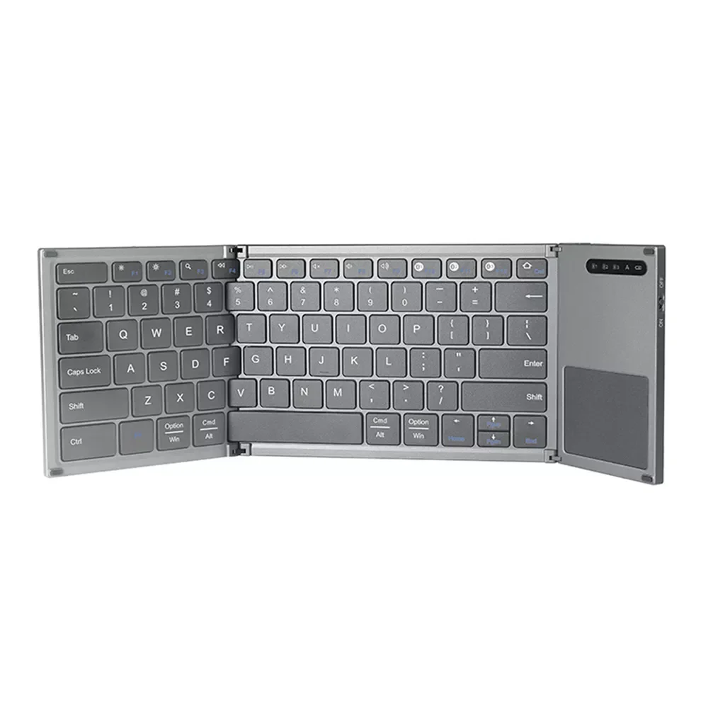 

Comb Portable Folding Wireless Keyboard Bluetooth Rechargeable Touchpad Keypad for iPad ios Android Tablet Phone Laptop