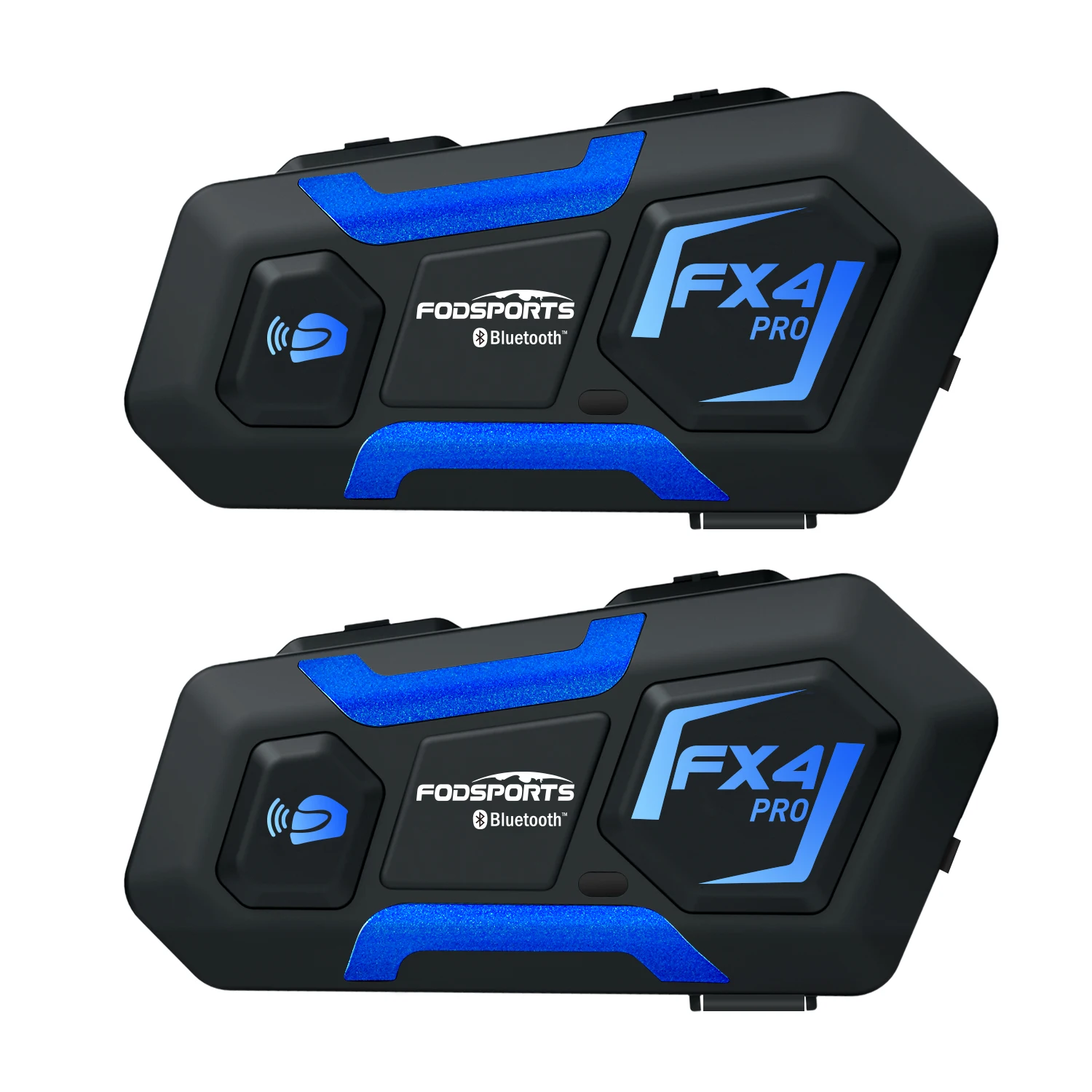 

2pcs Fodsports FX4 pro 1KM football referee intercom motorcycle communications helmet intercom