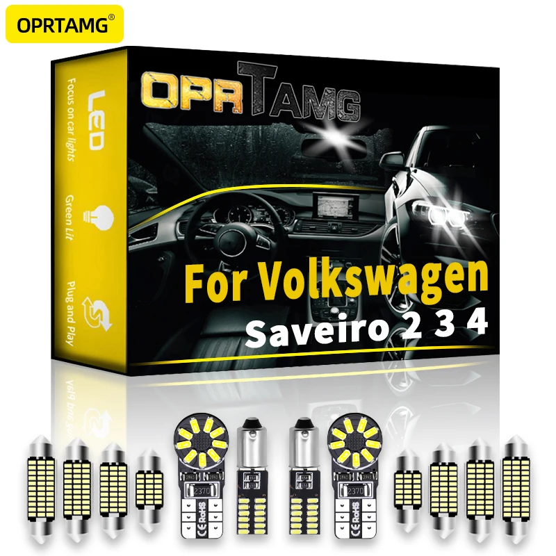 

OPRTAMG Canbus для Volkswagen VW Saveiro 2 3 4 2004 2005 2006 2007 2008 2009 2010 2011 2012 2022-аксессуары светодиодная внутренняя подсветка