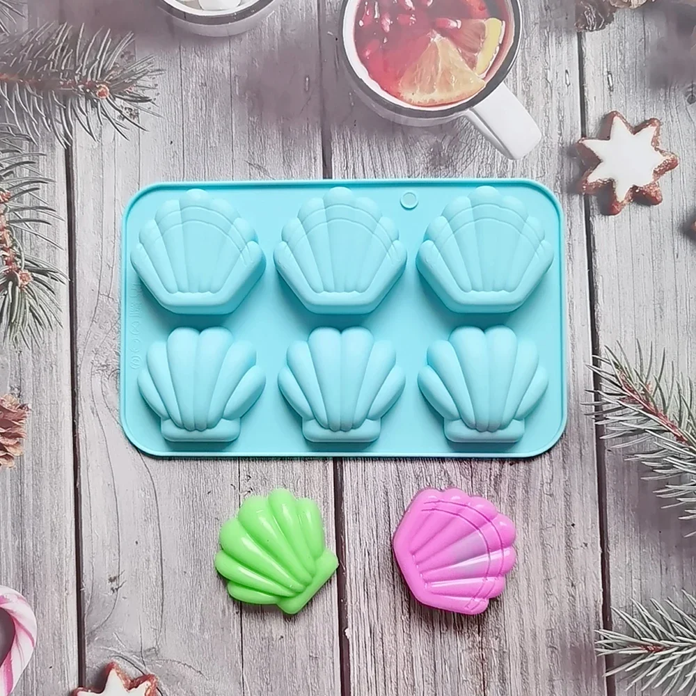 

9 Cavities Madeleine Silicone Cake Mold Shell Biscuit Cake Handmade Soap Mold Tray Non Stick Silicone Bakeware Mould