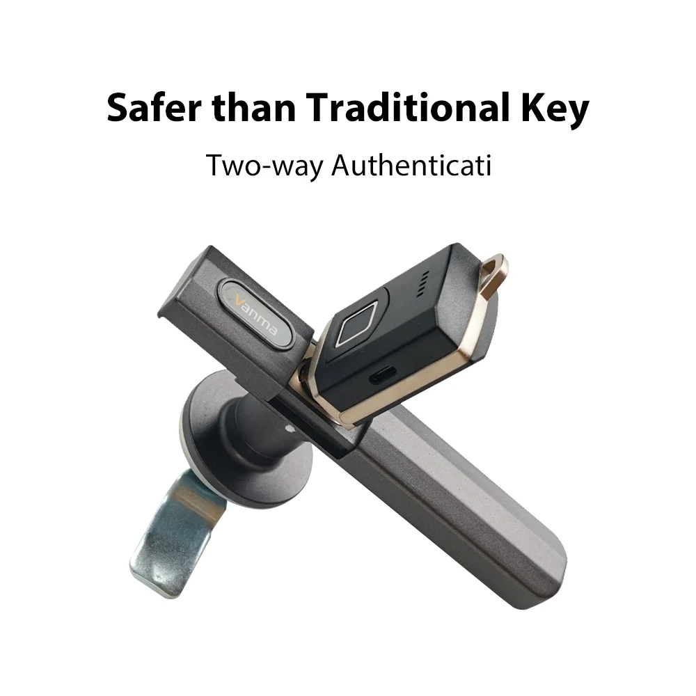 

handle door lock smart app biometric fingerprint door lock wood door lock