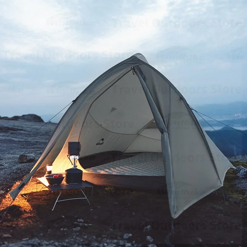 Фото Палатка-убежище TechHPNaturehike Cloud Up для путешествий, для 1-3 человек, легкая, водонепроницаемая, для походов, кемпинга и туризма №5